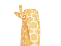 Beliani Set bistrot con cuscini FIJI Legno d'acacia Giallo Bianco Giallo Marrone