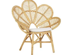 Discount Beliani Set bistrot con cuscini FLORENTINE / LIMNI Rattan Beige Beige Beige Naturale