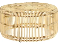 Discount Beliani Set bistrot con cuscini FLORENTINE / LIMNI Rattan Beige Beige Beige Naturale