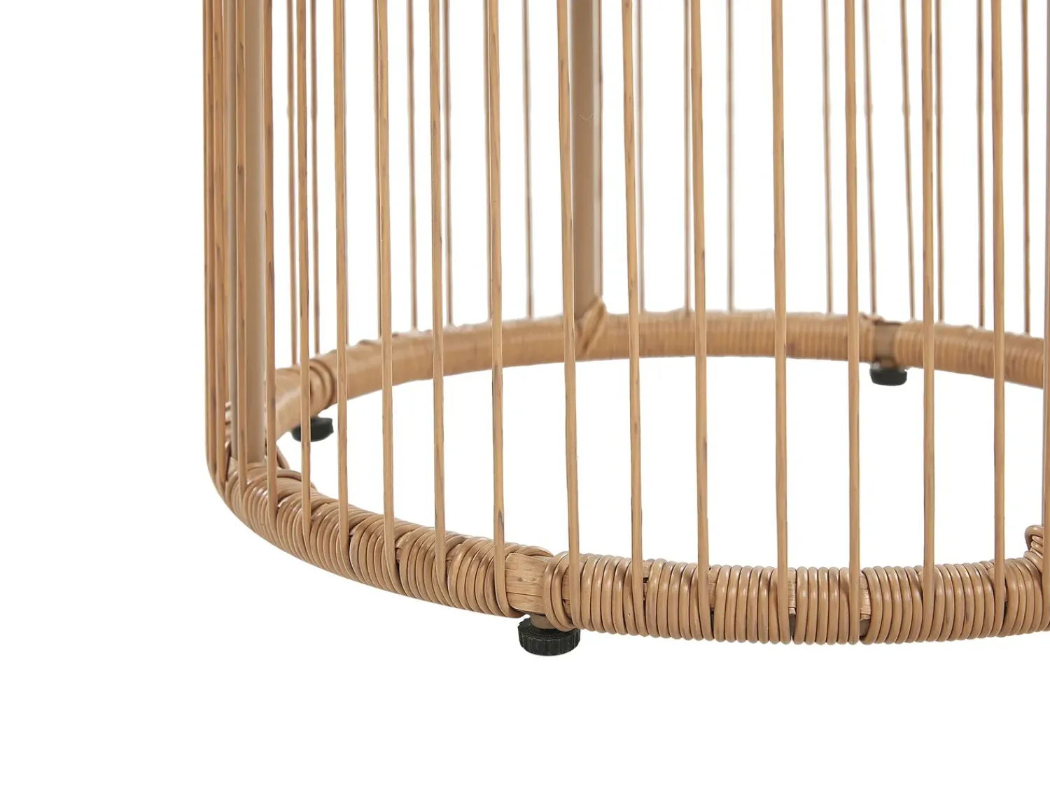 Sale Beliani Set bistrot con cuscini LABICO Rattan sintetico (PE) Marrone chiaro Beige Beige Naturale Nero