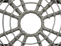 Online Beliani Set bistrot con cuscini LAURETO Rattan sintetico (PE) Grigio