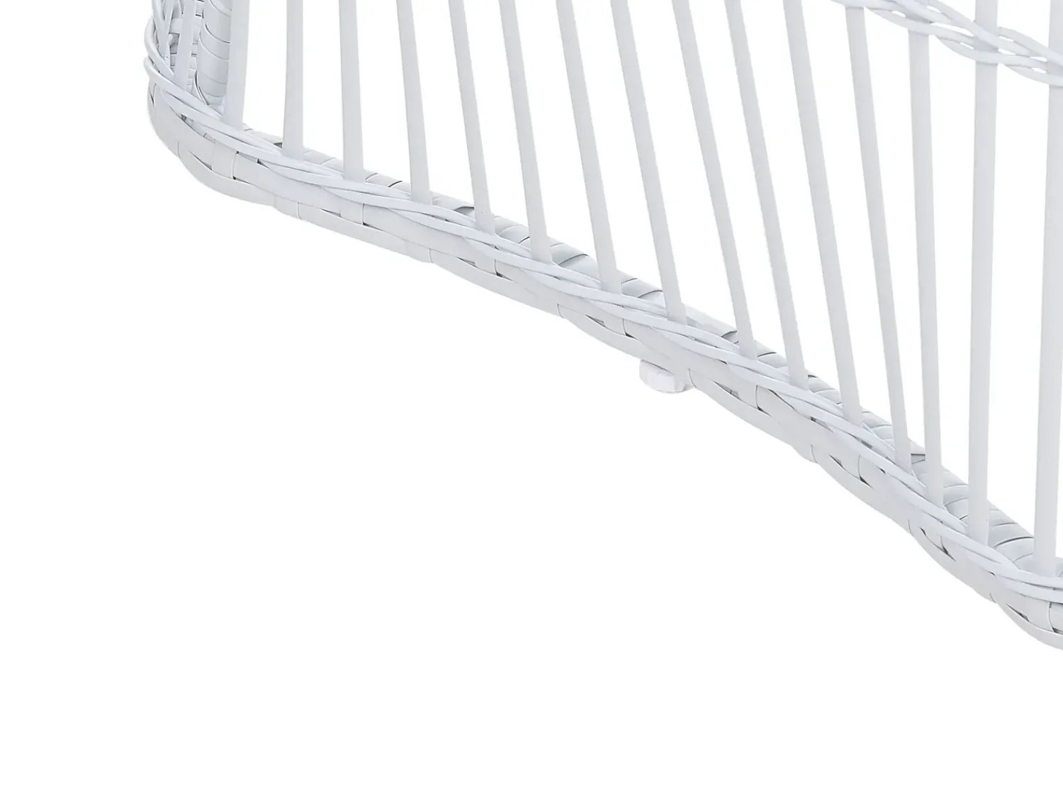 Clearance Beliani Set bistrot con cuscini MESYNA Rattan sintetico (PE) Bianco Beige Bianco