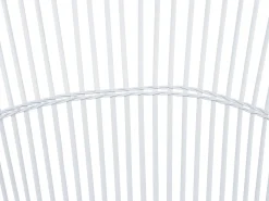 Clearance Beliani Set bistrot con cuscini MESYNA Rattan sintetico (PE) Bianco Beige Bianco