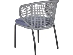 Outlet Beliani con cuscini PALMI Metallo Grigio Marrone Grigio Nero