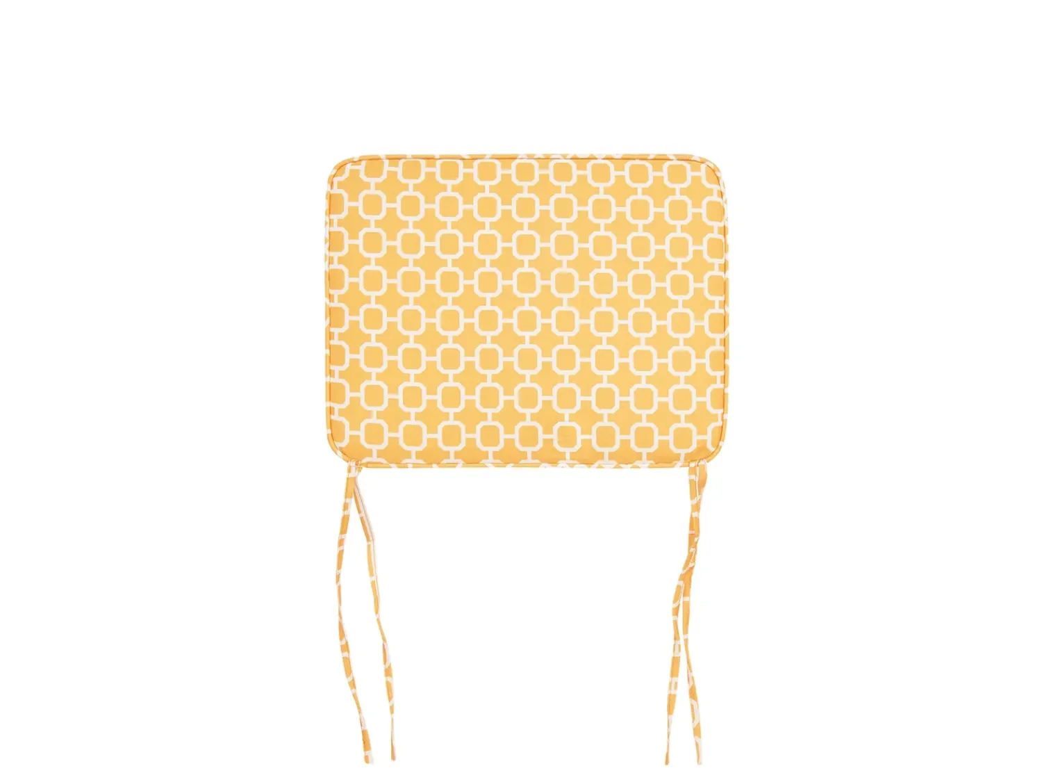 Outlet Beliani Set bistrot con cuscini Pieghevole FIJI Legno d'acacia Bianco Bianco Giallo