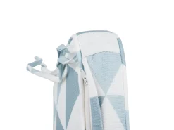 Best Beliani Set bistrot con cuscini Pieghevole FIJI Legno d'acacia Blu Bianco Blu Marrone