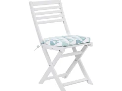 Best Beliani Set bistrot con cuscini Pieghevole FIJI Legno d'acacia Blu Bianco Blu