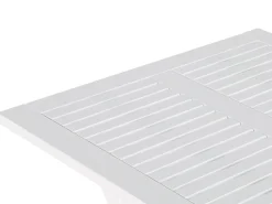 Outlet Beliani Set bistrot con cuscini Pieghevole FIJI Legno d'acacia Bianco Bianco Verde