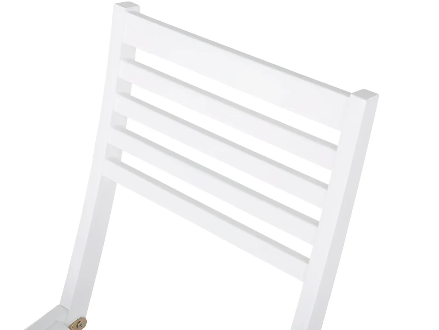 Outlet Beliani Set bistrot con cuscini Pieghevole FIJI Legno d'acacia Bianco Bianco Verde