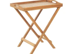 Best Beliani con cuscini Pieghevole JAVA Legno d'acacia Blu Blu Marrone