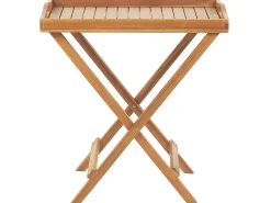 Best Beliani con cuscini Pieghevole JAVA Legno d'acacia Blu Blu Marrone
