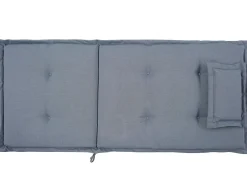 Outlet Beliani con cuscini Pieghevole AMANTEA Legno d'acacia Blu Blu Marrone