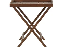 Outlet Beliani con cuscini Pieghevole AMANTEA Legno d'acacia Blu Blu Marrone