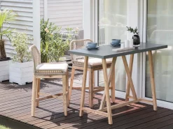 Hot Beliani con cuscini TALAMONE Legno d'acacia Grigio Beige Grigio Marrone