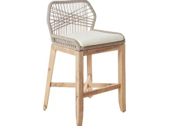 Hot Beliani con cuscini TALAMONE Legno d'acacia Grigio Beige Grigio Marrone