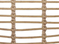 Outlet Beliani Set bistrot con cuscini TROPEA II Rattan sintetico (PE) Naturale Marrone Nero