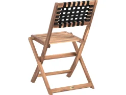 New Beliani Set bistrot CONIOLO Legno d'acacia Marrone/Nero Marrone Nero