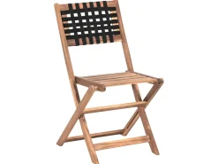 New Beliani Set bistrot CONIOLO Legno d'acacia Marrone/Nero Marrone Nero