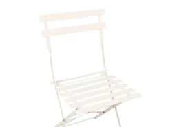 Best Beliani Set bistrot FIORI Metallo sporco Bianco
