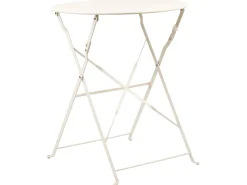 Best Beliani Set bistrot FIORI Metallo sporco Bianco