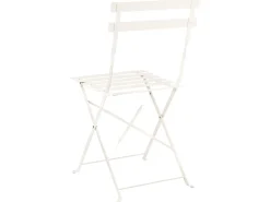 Best Beliani Set bistrot FIORI Metallo sporco Bianco