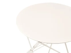 Best Beliani Set bistrot FIORI Metallo sporco Bianco