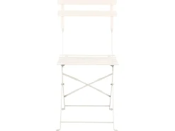 Best Beliani Set bistrot FIORI Metallo sporco Bianco
