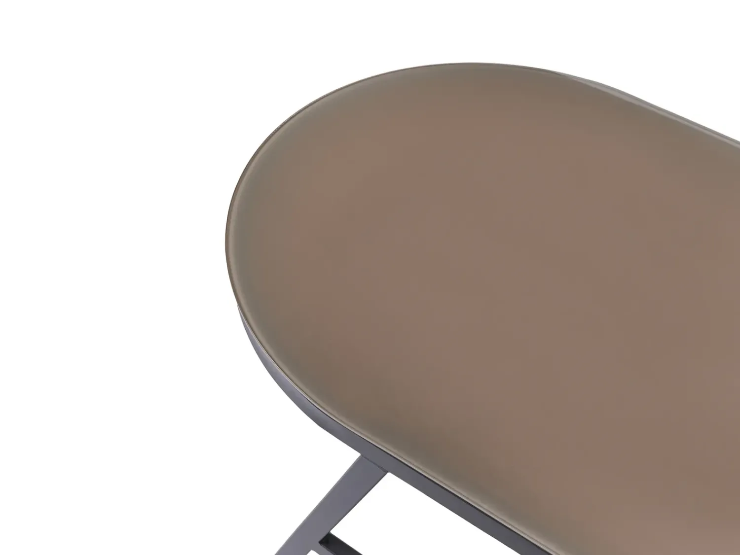 Online Beliani Set bistrot MUROS Metallo Grigio Beige Grigio