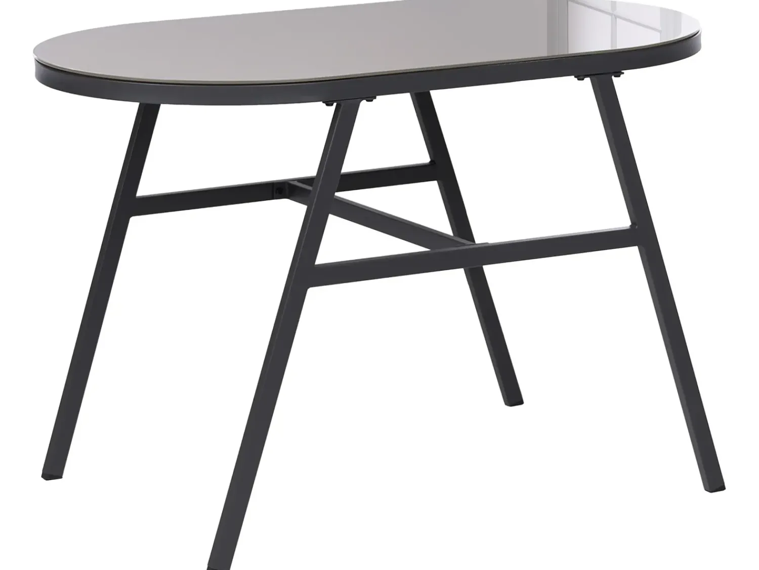 Online Beliani Set bistrot MUROS Metallo Grigio Beige Grigio