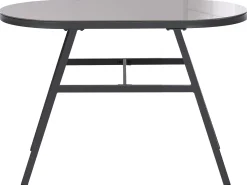 Online Beliani Set bistrot MUROS Metallo Grigio Beige Grigio