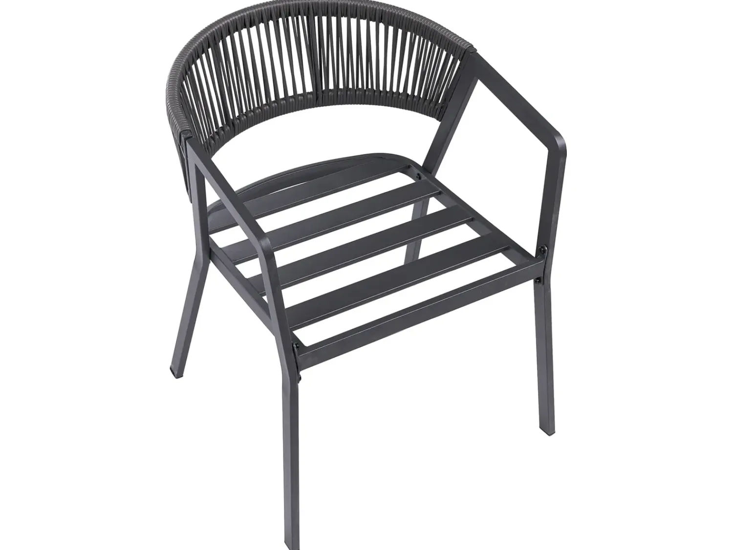 Online Beliani Set bistrot MUROS Metallo Grigio Beige Grigio