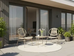 Best Beliani OVARO Rattan sintetico (PE) Beige