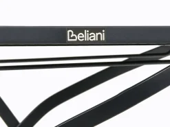 Best Beliani Pieghevole ADRANO Metallo Nero Arancione Marrone Nero