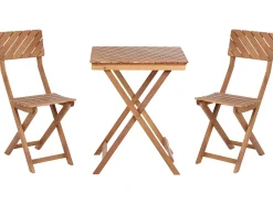 Sale Beliani Set bistrot Pieghevole ARDORE Legno d'eucalipto Marrone