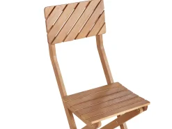 Sale Beliani Set bistrot Pieghevole ARDORE Legno d'eucalipto Marrone