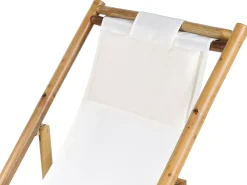 Outlet Beliani Set bistrot Pieghevole ATRANI/MOLISE Bambù Marrone chiaro Bianco Marrone