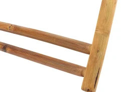 Outlet Beliani Set bistrot Pieghevole ATRANI/MOLISE Bambù Marrone chiaro Bianco Marrone