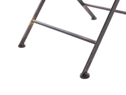 Best Beliani Pieghevole BORMIO Metallo Nero Oro Nero