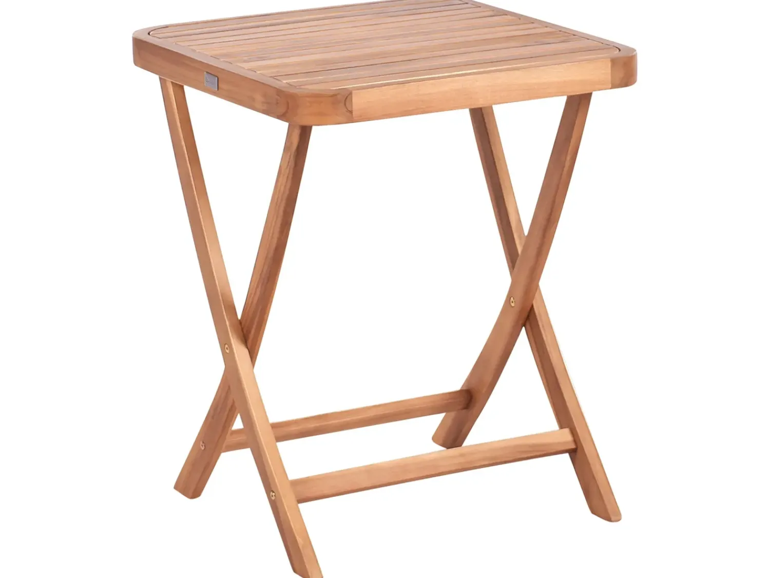 New Beliani Set bistrot Pieghevole CALCIANO Legno di acacia certificato Marrone Beige Marrone