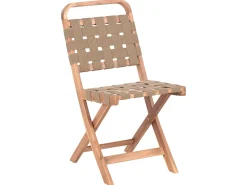 New Beliani Set bistrot Pieghevole CALCIANO Legno di acacia certificato Marrone Beige Marrone