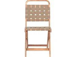 New Beliani Set bistrot Pieghevole CALCIANO Legno di acacia certificato Marrone Beige Marrone