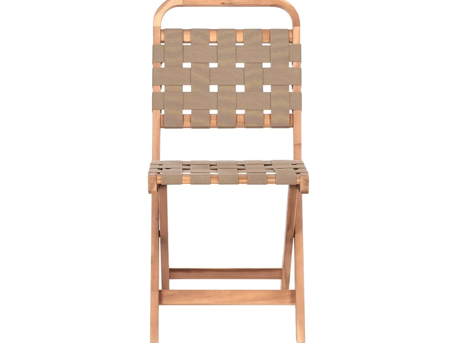 New Beliani Set bistrot Pieghevole CALCIANO Legno di acacia certificato Marrone Beige Marrone