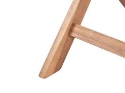 New Beliani Set bistrot Pieghevole CALCIANO Legno di acacia certificato Marrone Beige Marrone