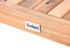 New Beliani Set bistrot Pieghevole CALCIANO Legno di acacia certificato Marrone Beige Marrone