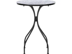 Beliani Pieghevole CAMPRENA Metallo Nero Bianco Blu Nero