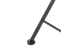 Beliani Pieghevole CAMPRENA Metallo Nero Bianco Blu Nero