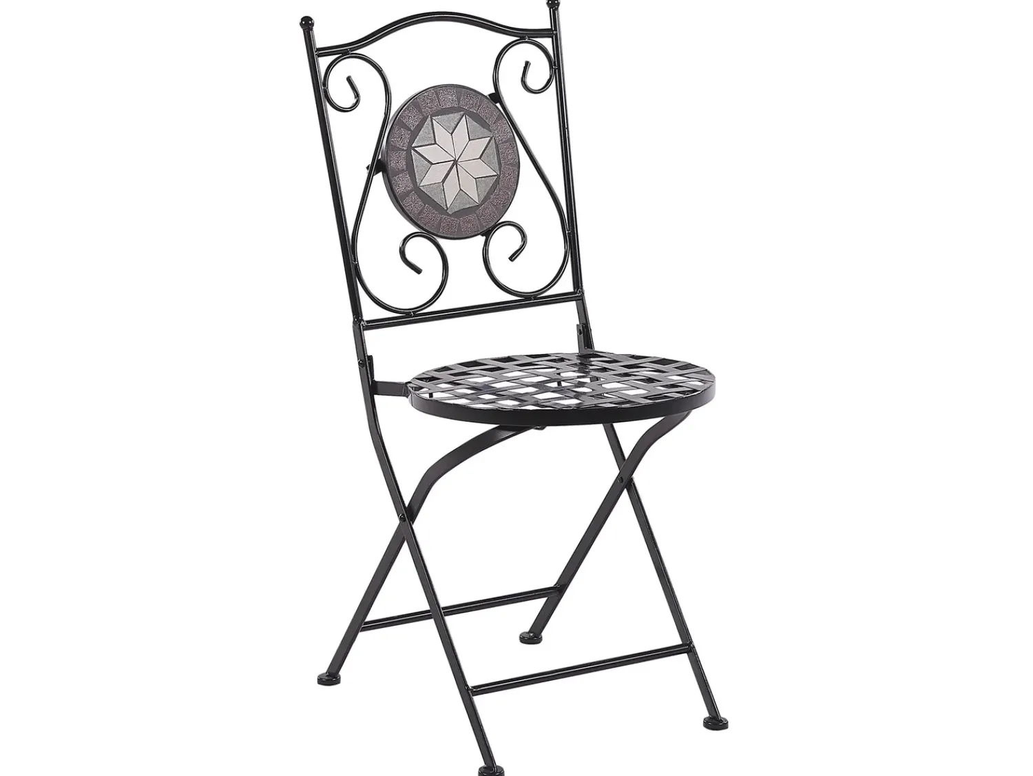 Discount Beliani Pieghevole CARIATI Metallo Nero