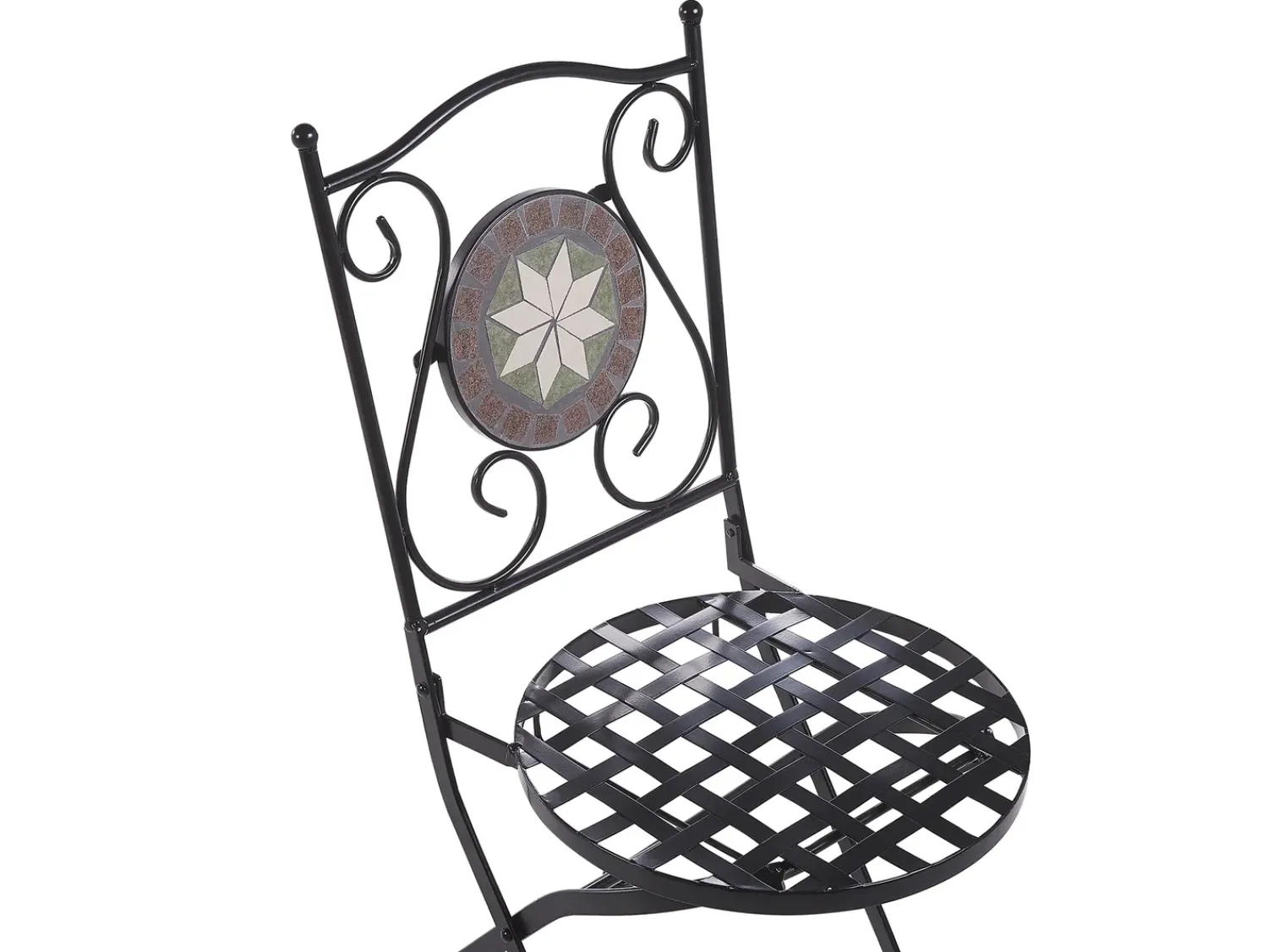 Discount Beliani Pieghevole CARIATI Metallo Nero