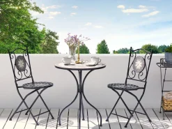 Discount Beliani Pieghevole CARIATI Metallo Nero