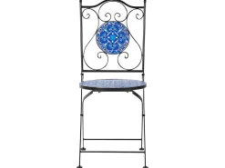 Clearance Beliani Pieghevole CIGLIANO Metallo Nero Blu Nero